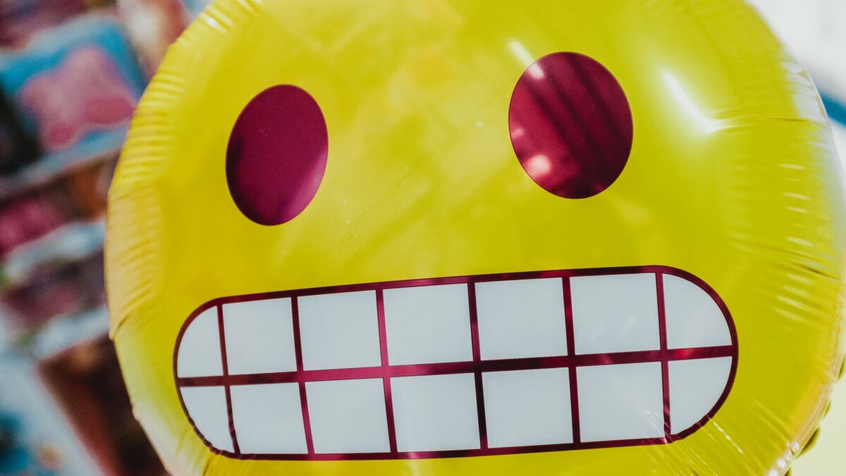 how to express your emotions grimacing emoji balloon